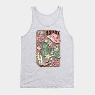 Ho Ho Howdy Cowboy Christmas Tank Top